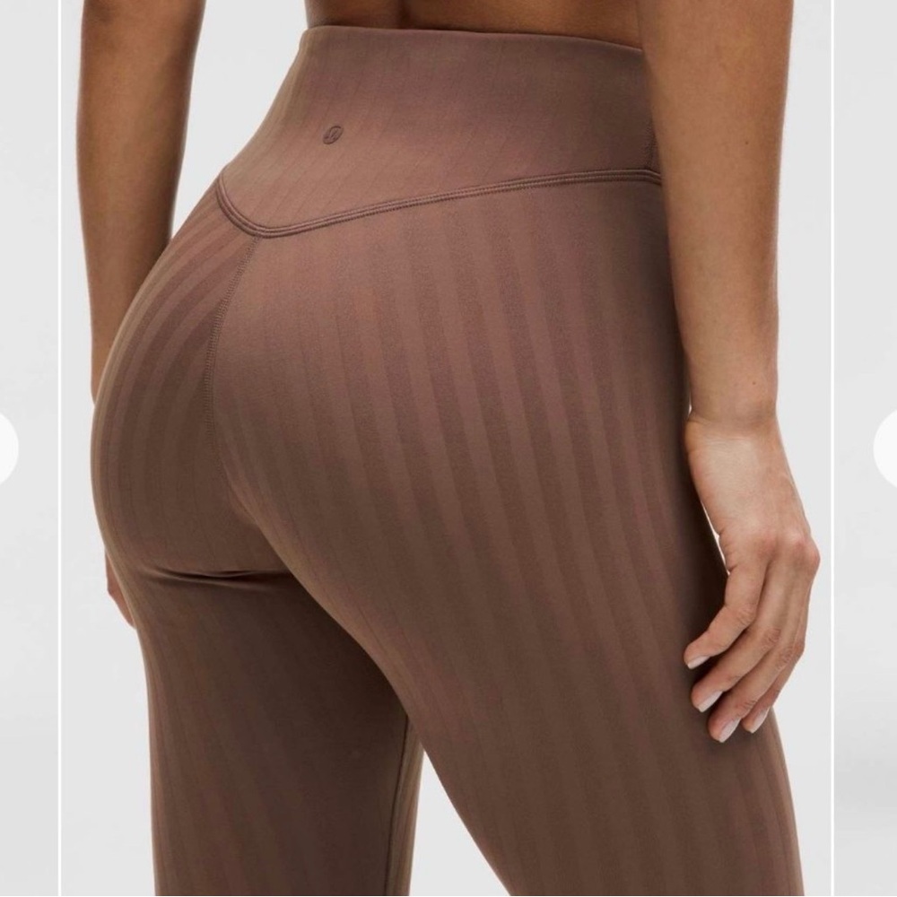 lululemon Wunder Under High-Waist Rise Ribbed Leggings - 25” Brown